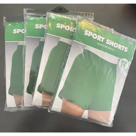 NEW Amscan Womens Athletic Green Short Size S/M Sport Costume Loungewear Varsity - Picture 4 of 5